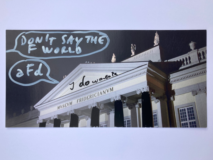 Dan Perjovschi Post Card Documenta 07 01 documenta15 ruangrupa contemporary art photo by feydrea vialista
