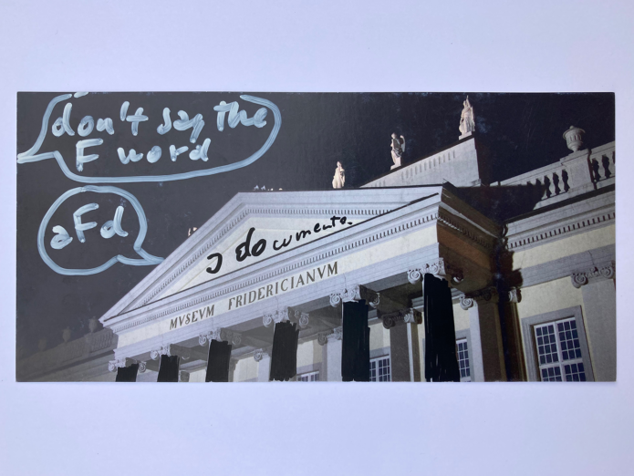 Dan Perjovschi Post Card Documenta 08 01 documenta15 ruangrupa contemporary art photo by feydrea vialista