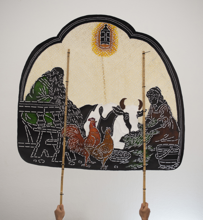 Baan noorg puppets Prince of the Forest House ruangrupa documenta fifteen thai contemporary art cow skin