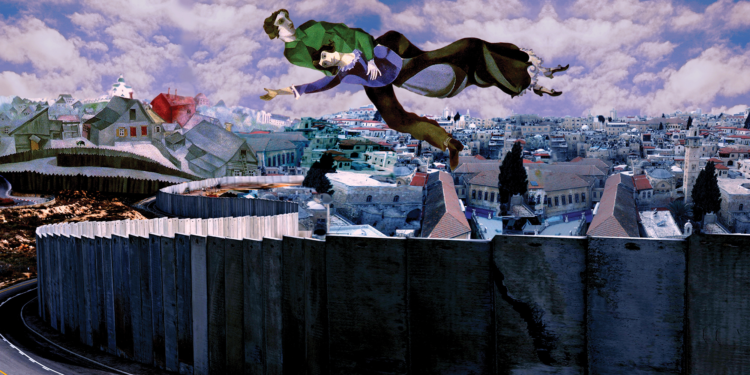 Qo F Hawajri Above The City Marc Chagall 1924 2010 2013 photo courtesy of the artist