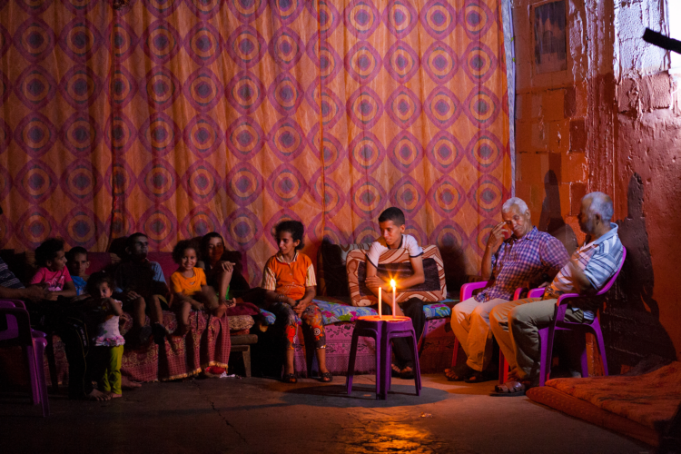 Qo F Abusal Shamber 6 House Candles and dried Battery lantern 2012 photo courtesy of the artist
